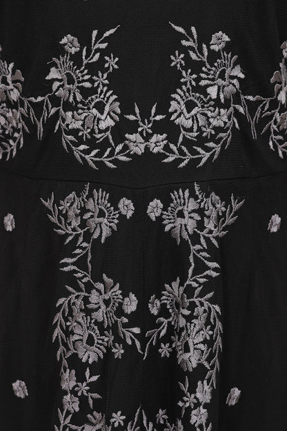 Embroidered Hanky Hem Dress